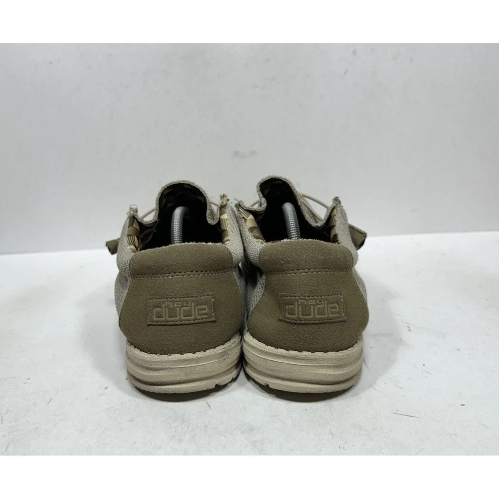 Hey Dude Wally Sox Beige Shoes Men's Size 13 Slip On Casual